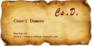 Cseri Damos névjegykártya